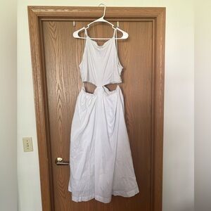 Abercrombie & Fitch Women's White Dress with side cutouts